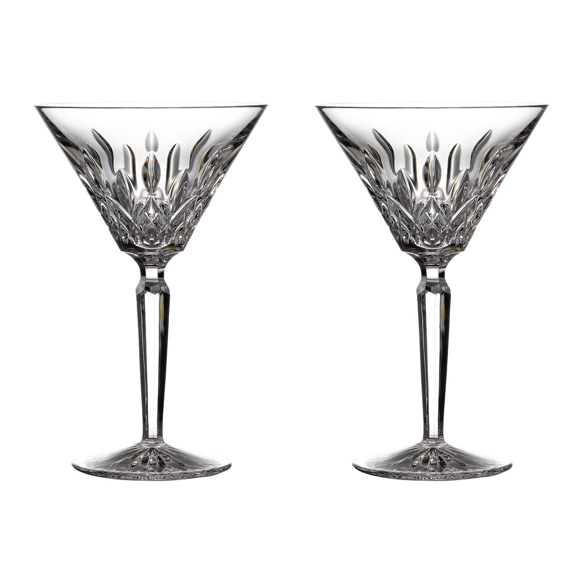 Waterford Crystal Lismore Martini Glasses, Pair